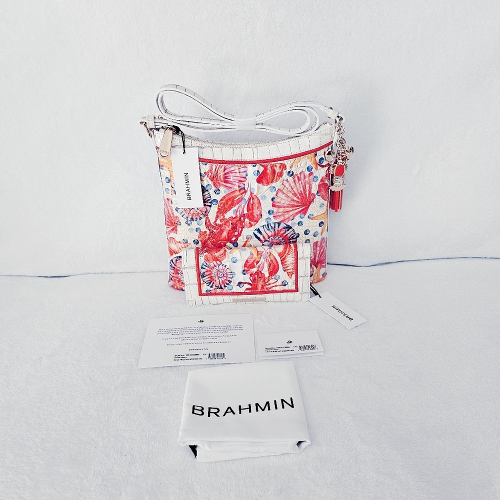NWT Brahmin MULTI CHATTAWAY Katie w/Adelle Wallet